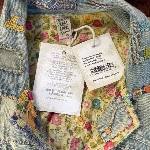 Magnolia Pearl Unbreakable Love Denim Jacket New With Tags - Picture 15 of 16
